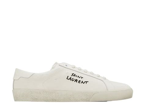 ysl court shoes|Court classic sl/06 embroidered sneakers in canvas and  .